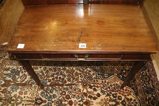 George III mahogany tea table